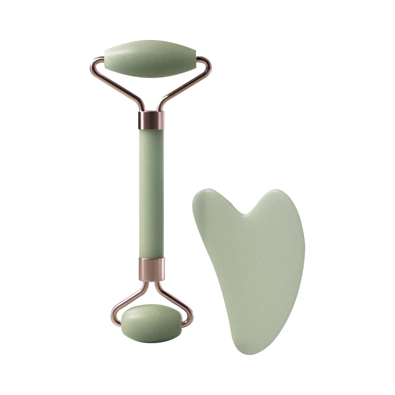 Gua-sha et rouleau visage