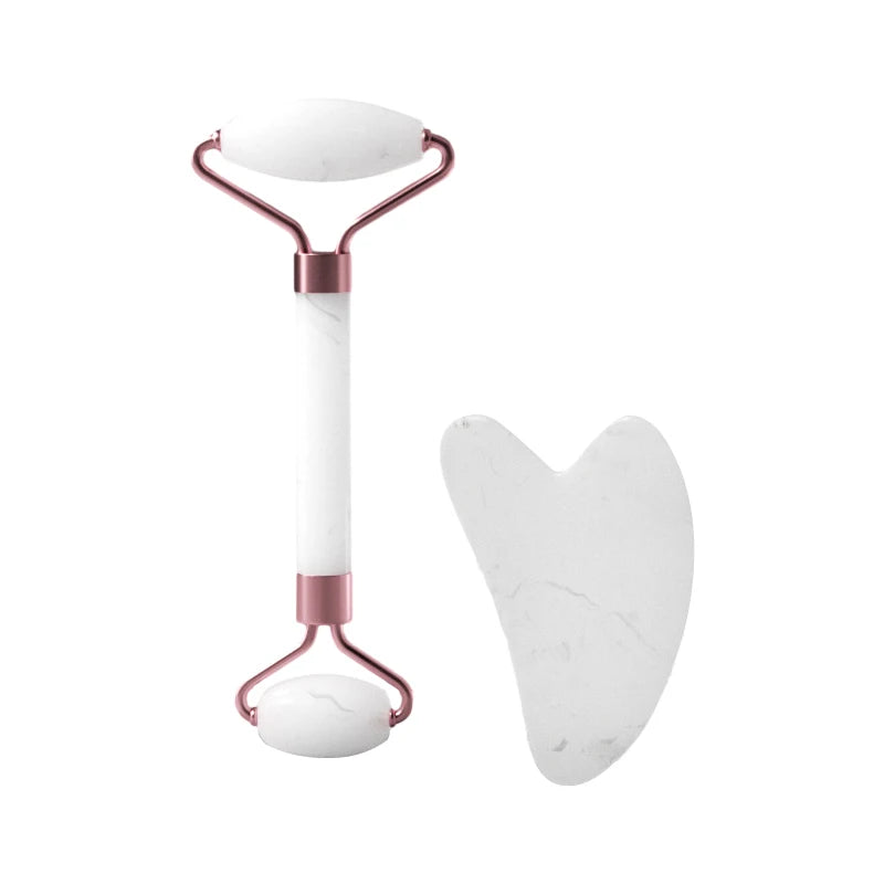 Gua-sha et rouleau visage