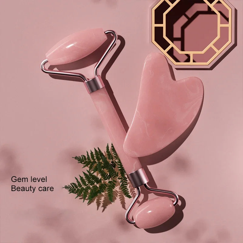 Gua-sha et rouleau visage