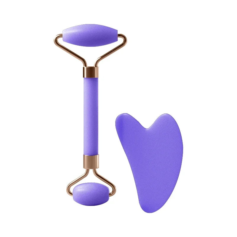 Gua-sha et rouleau visage