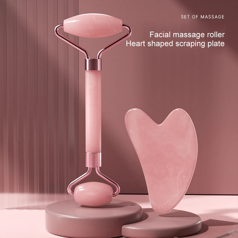 Gua-sha et rouleau visage