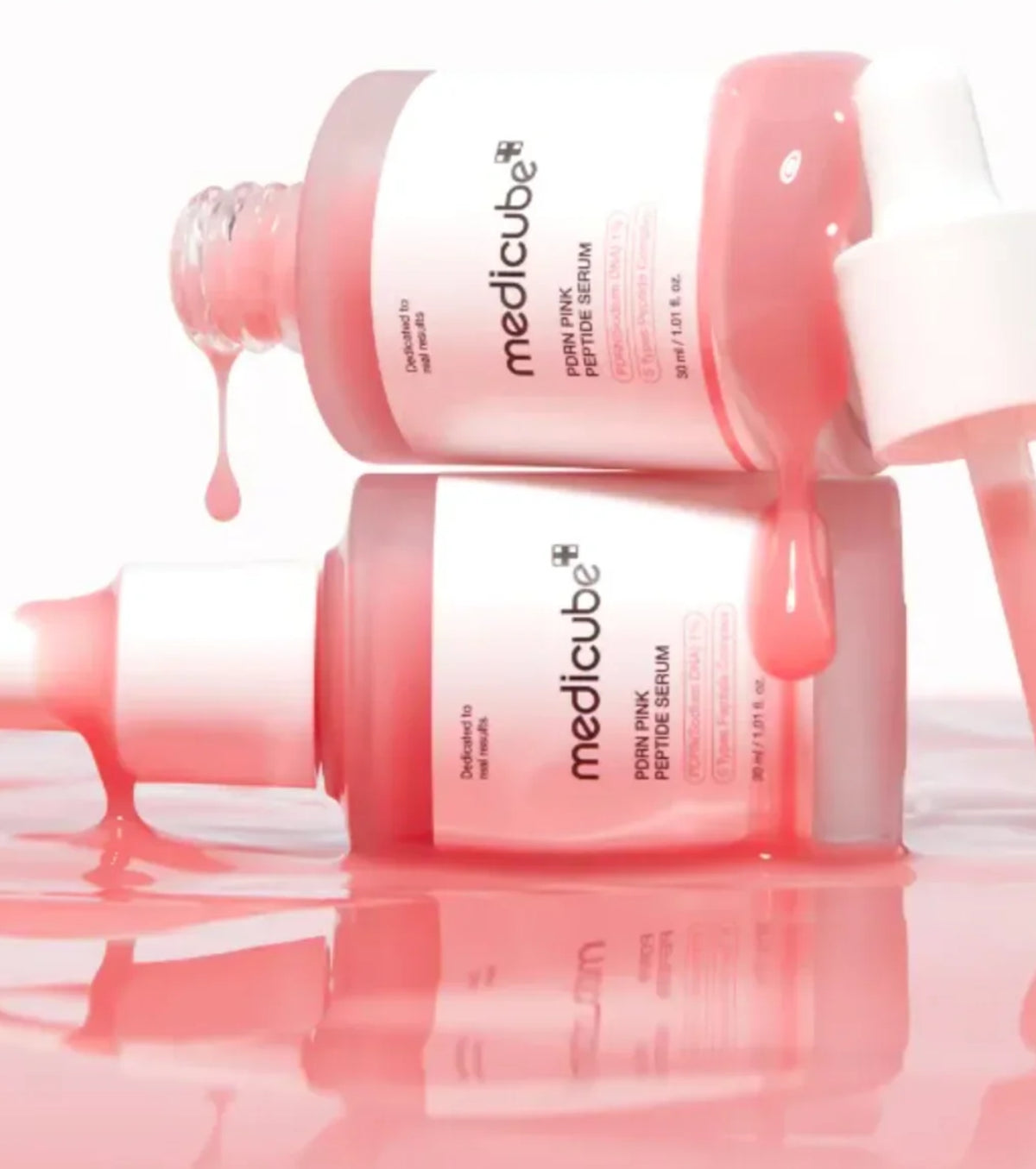 Medicube Salmon DNA PDRN Pink Peptide Serum,Serum Texture,Complex Repair Ingredients,Lifting & Firming,K-Beauty,Korean Makeup